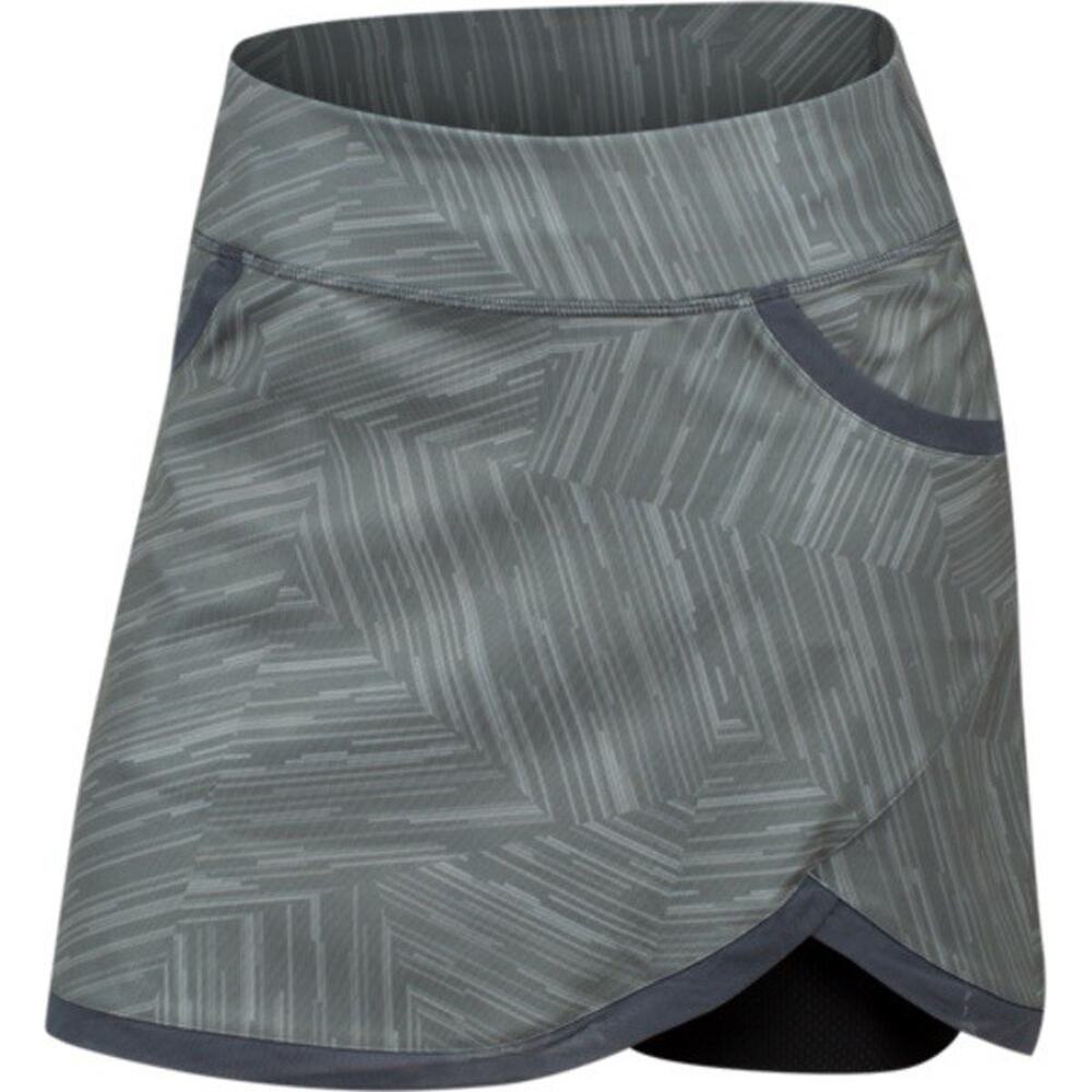 Pearl Izumi Sugar Skirt Skort Women Xl Gray Stripe Cycling Tennis Golf New $85
